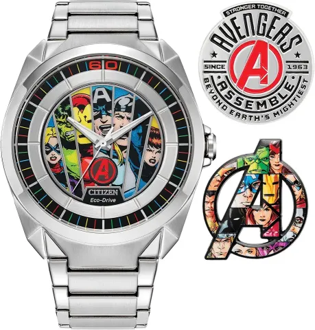 Eco-Drive Marvel Avengers Watch and Pin Gift Set