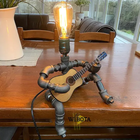 Guitar Table Lamp Art Decor