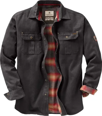  Journeyman Shirt Jacket Flannel Lined Shacket