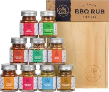  BBQ Rub Gift Set in Premium Wooden Box