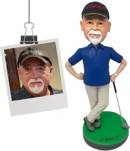  Personalized Golfer Bobblehead Figurine