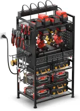  Power Tool Organizer with Charging Station